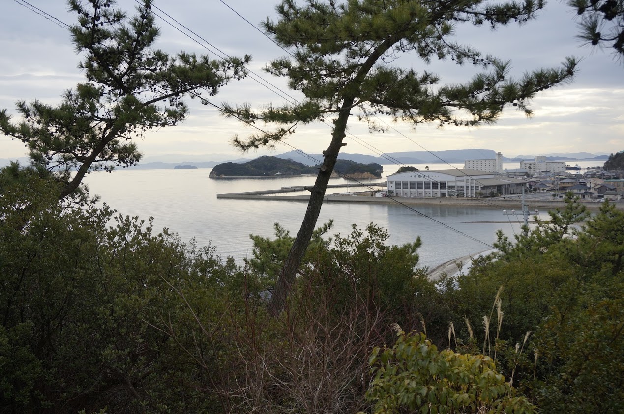 小豆島 富丘八幡神社から見るエンジェルロード