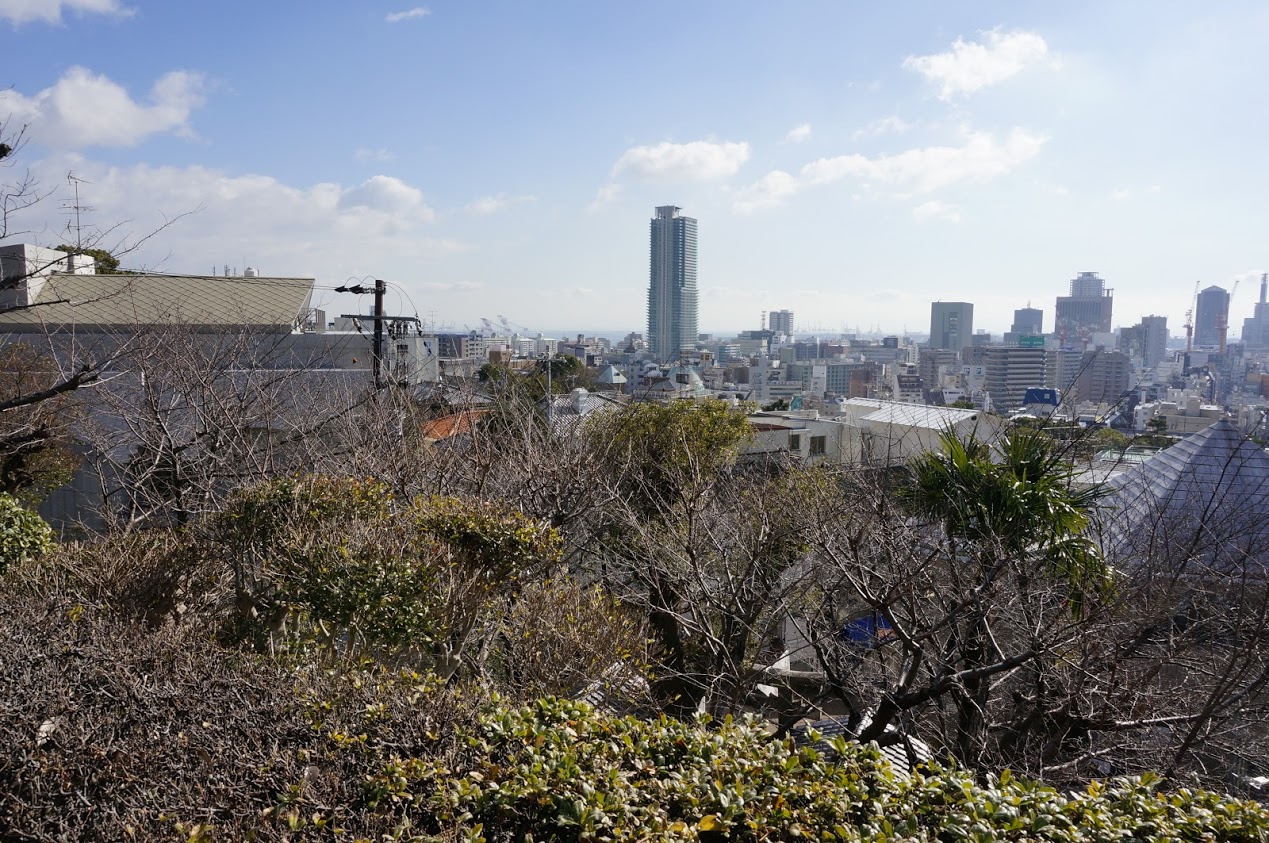 北野天満神社から見る神戸市街