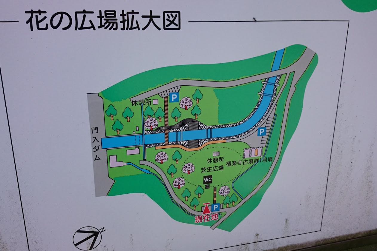 門入の郷花の広場拡大図