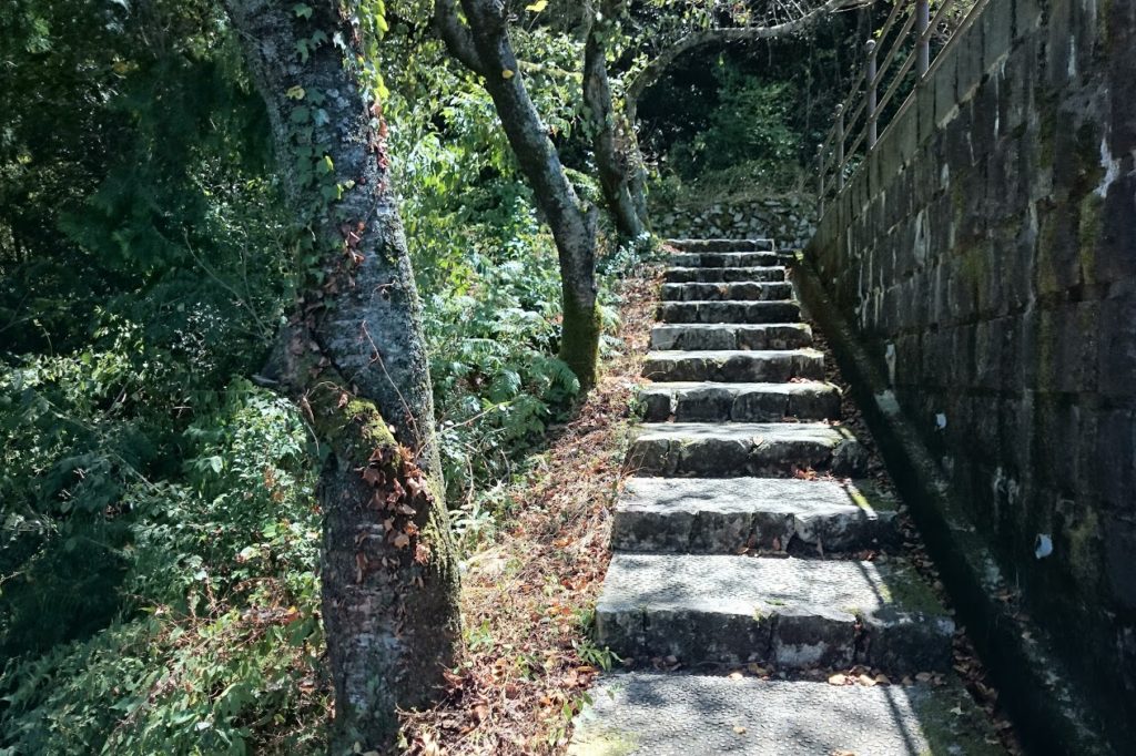 豊稔池ダム 上部への階段