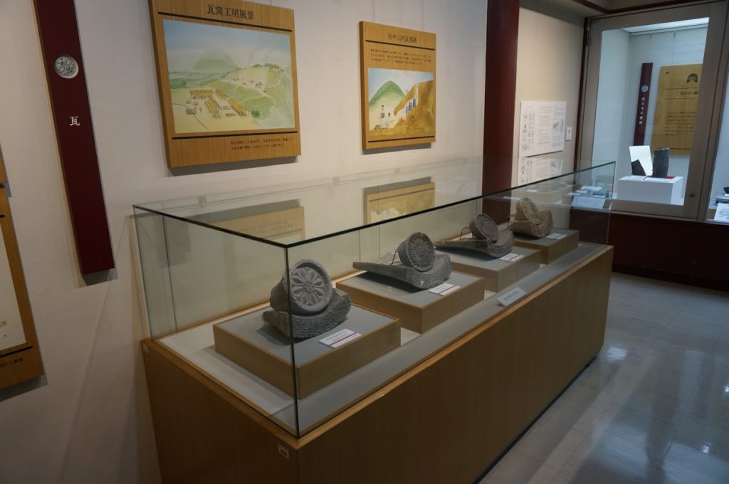 讃岐国分寺跡資料館瓦の展示
