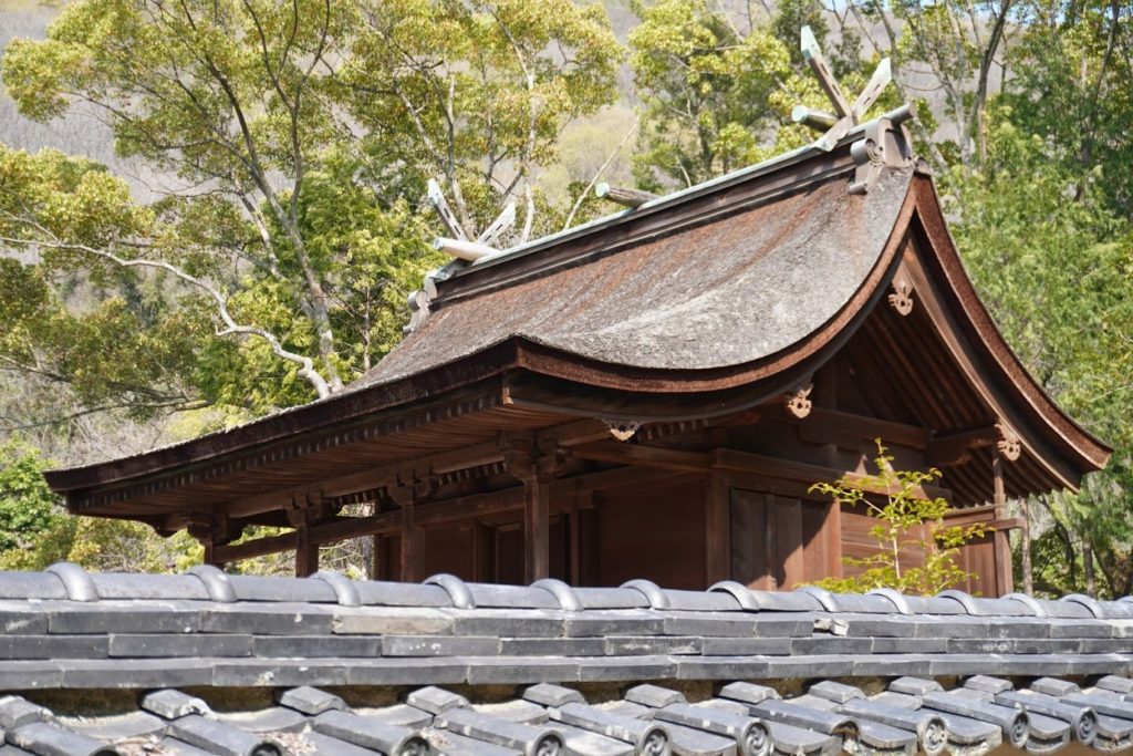 国宝神谷神社本殿の屋根