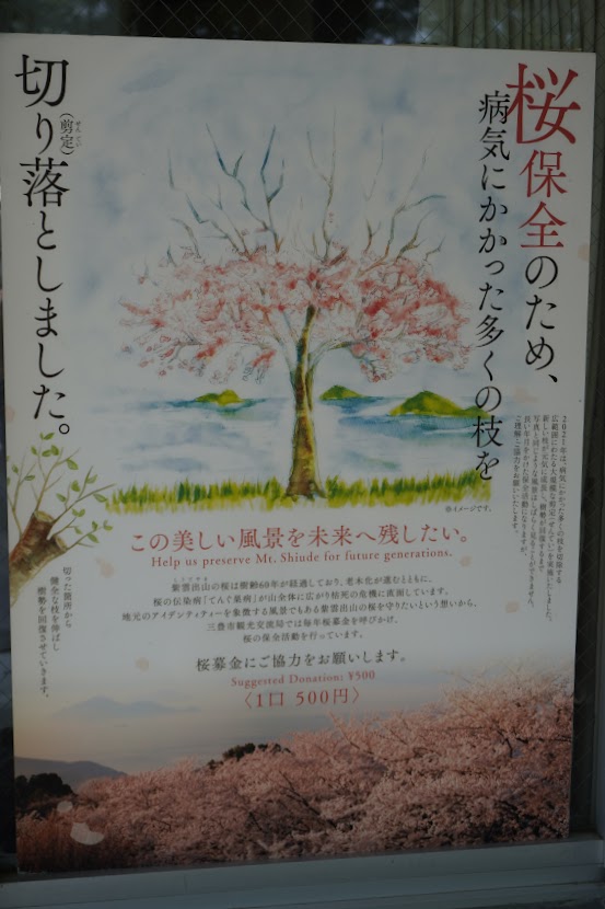 紫雲出山桜基金のポスター