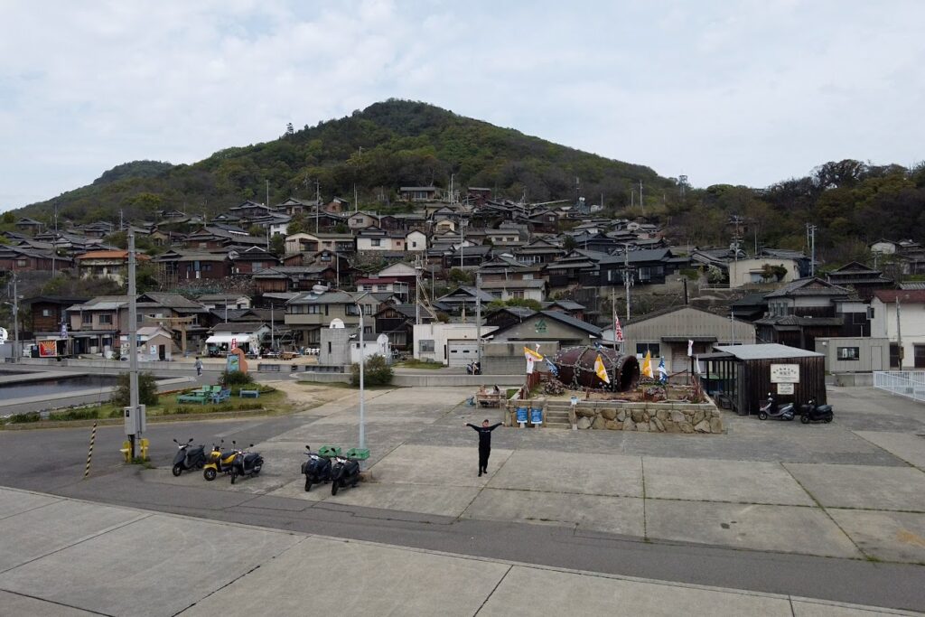 男木港出航とお見送り