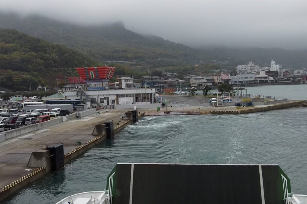 池田港の出航とお見送り