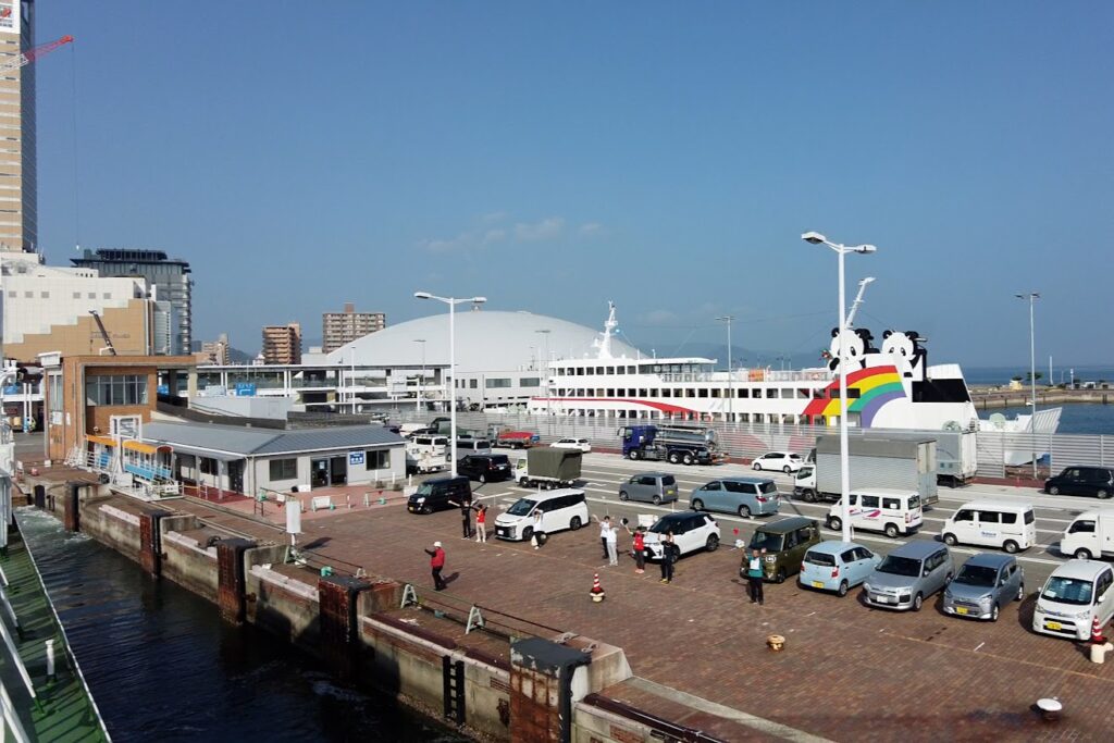 高松港から出航とお見送り