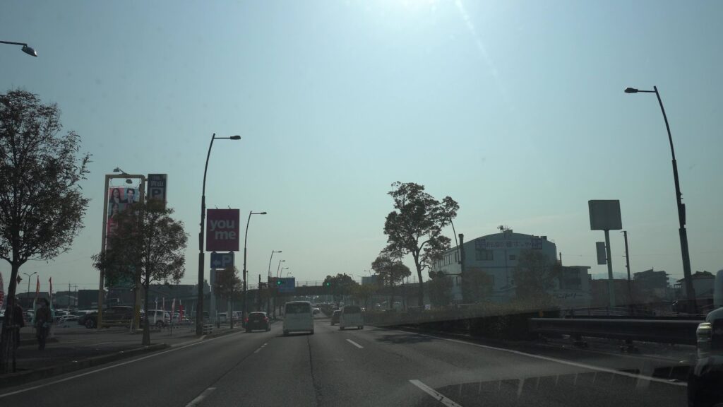 かがわマラソンコース中央通り　ゆめタウン高松