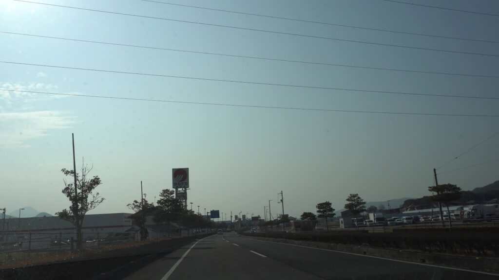 かがわマラソンコース　国道32号線　マルナカ綾南店15km地点