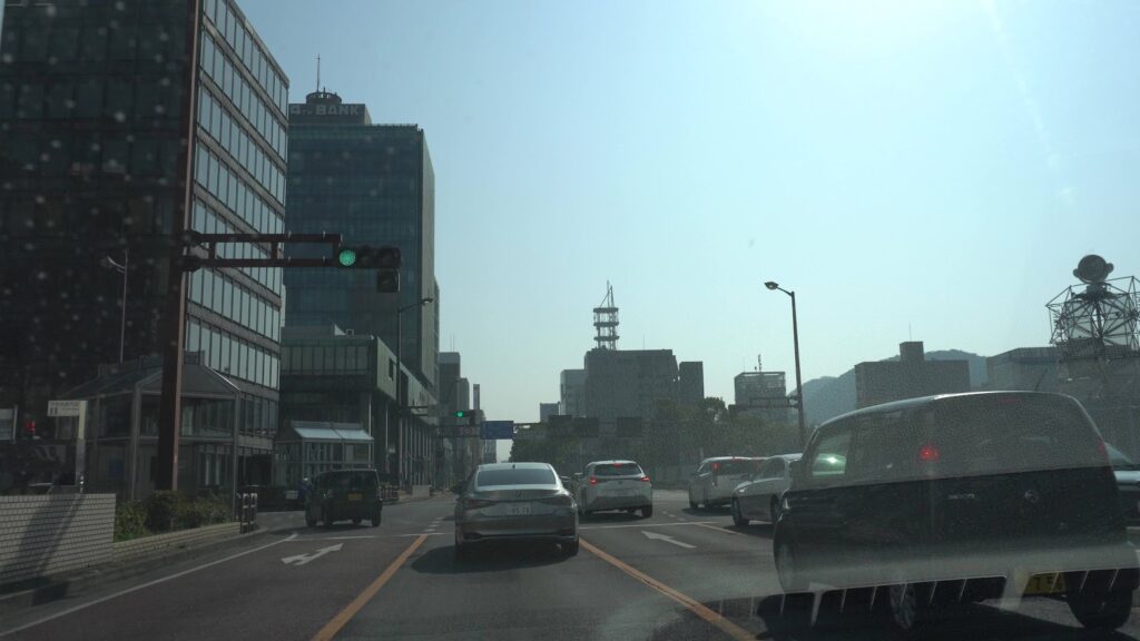 かがわマラソンコース中央通り