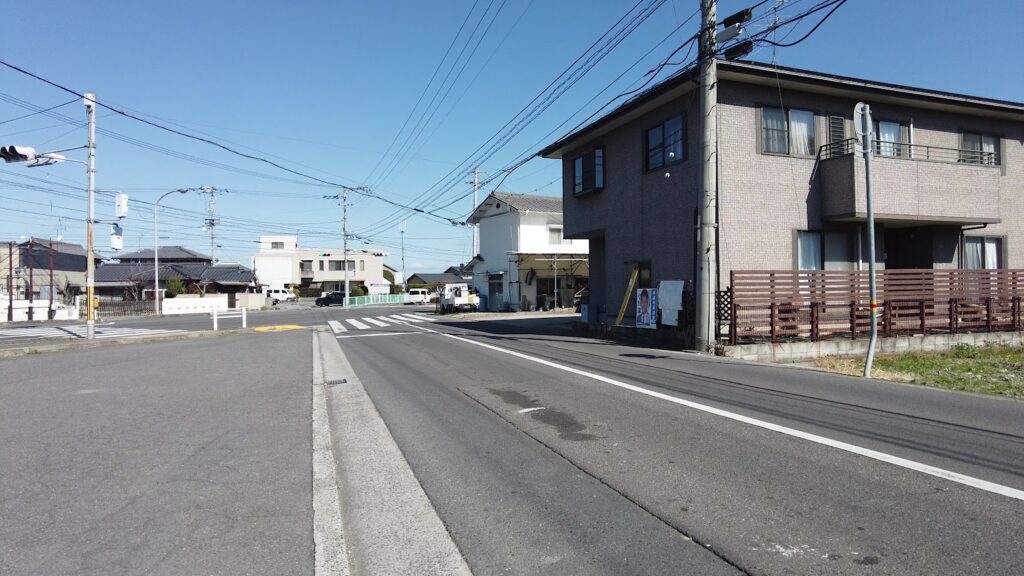 かがわマラソンコース　高松市道檀紙弦打線から産業道路へ