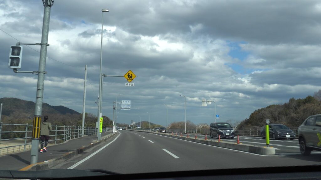 かがわマラソンコース　国道32号　綾南バイパス北条池橋