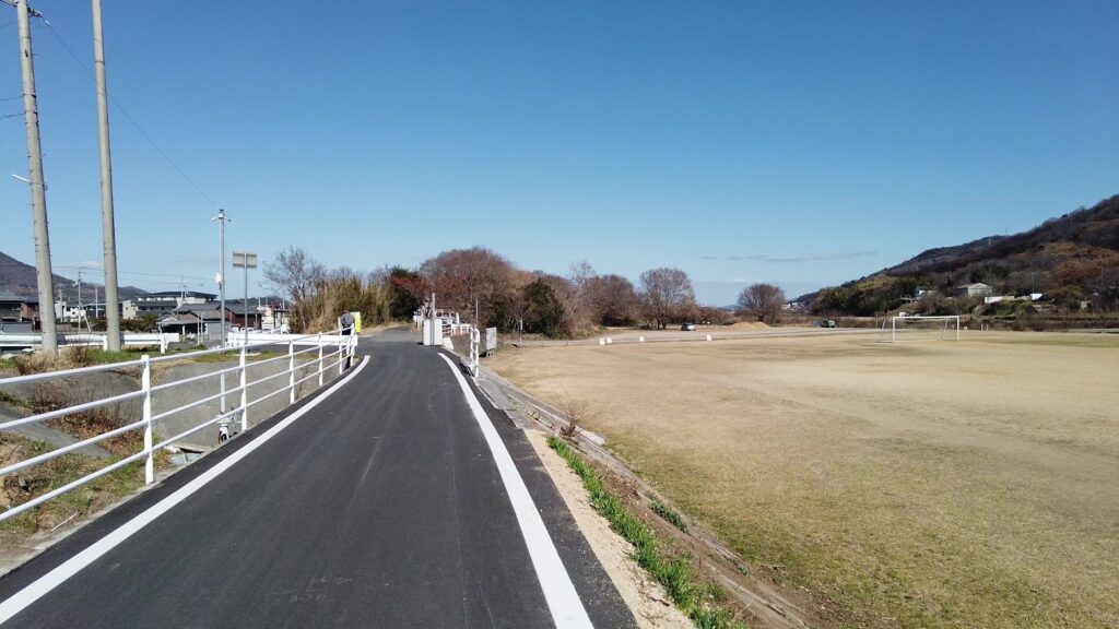 かがわマラソンコース　香東川サイクリングロード
