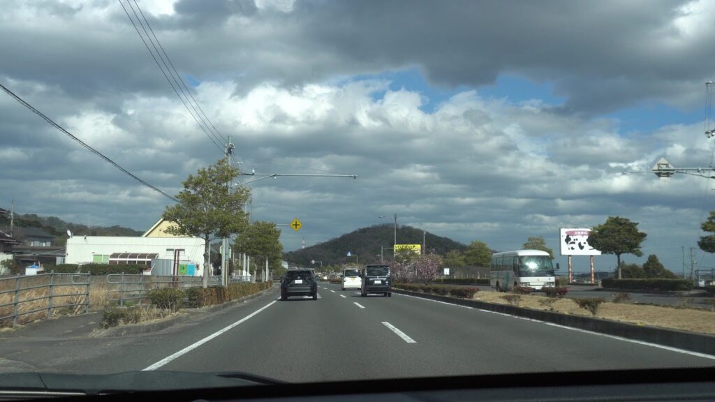 かがわマラソンコース　国道32号　綾南バイパス　スタートから20㎞地点
