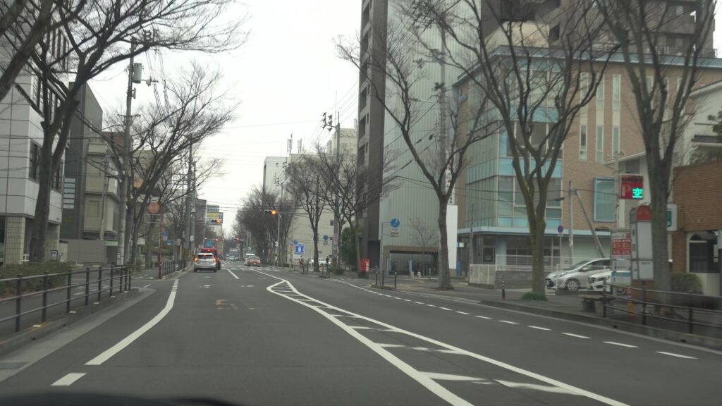 かがわマラソンコース 高松市道五番町西宝線