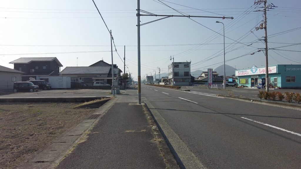 かがわマラソンコース 産業道路 第二折り返し(西定木交差点)付近へ